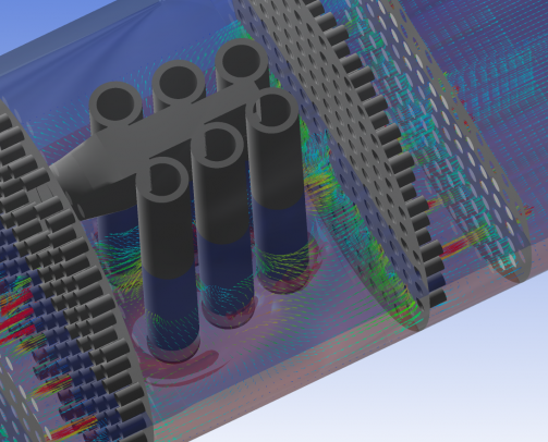 CFD Vector - inlet cyclone