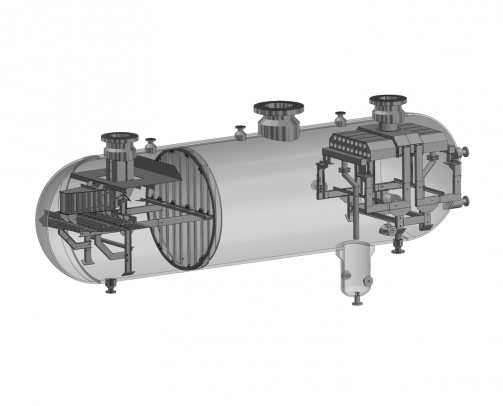 Drawing of separator retrofit