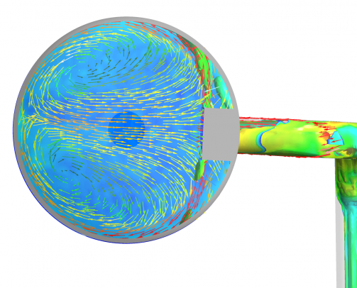 Dehydration Feed Separator - gas flow behavior