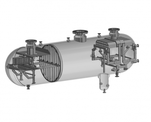 Drawing of separator retrofit