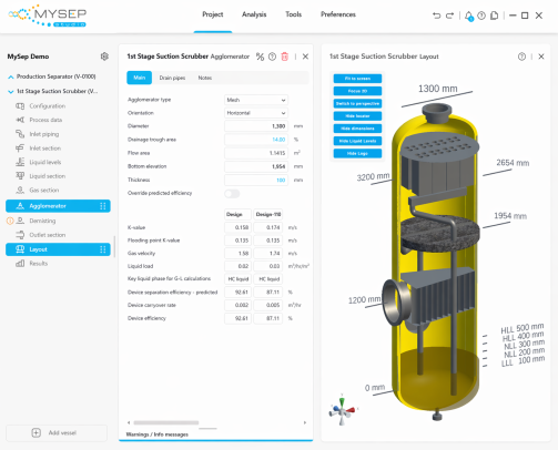 MySep - Meshpad Agglomerator Efficiency Predictions